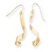 Sardelli - 14kt Gold Twirl Band Dangle Earrings