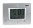 Dakota Designs 2CJA8 Digital Desk Top/Wall Clock w/Alarm, Gry