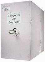 UTP, Cat6, 500 Mhz, Stranded, PVC, 1000', Black, 24AWG, Evernew *