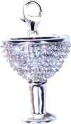 Wine Cup, 14K Gold Diamond Charm