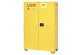 Flammable Cabinet With Legs - Manual Close Door 90 Gallon