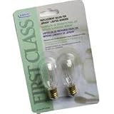 Jerdon JPT25W 25-Watt Replacement Light Bulbs for Lighted Mirrors, 2-Pack