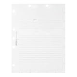 Tabbies 54520 Medical Chart Index Divider Sheets, 7 Hole Punched, White, 400 Per Box