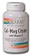 SOLARAY CAL-MAG CITRATE 2:1 RATIO with VITAMIN D - VEGETARIAN CAPSULES