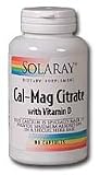 Solaray - Cal-Mag Citrate with Vitamin D - ration 2:1 - 360 Vcaps