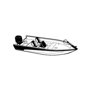 Carver Trailerable Boat Cover for V-Hull Outboard Fishing Boats With Side Console by