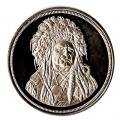 Silver Bullion 5 oz Indian Chief Round