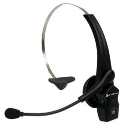 Cobra CBTH1 Deluxe Over the Head Bluetooth Noise Canceling Headset with Adjustable Boom Mic with 2 Chargers