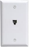 GE TL96137 Telephone Wall Jack (4-conductor, White)