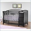 Black Friday Orbelle Eva 4-in-1 Convertible Wood Crib and Changer Set in Espresso Deals