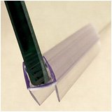 Replacement Double Wiper Seal for 6MM Bath Screens & Doors (1m Length)