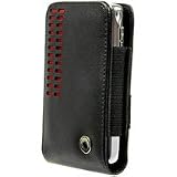 Cellet MOTOROLA DROID, BLACKBERRY 9700,9000, HTC NEXUS ONE etc. Red Bergamo Case with Cellet Removable Spring Belt Clip