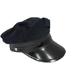 BLACK CHAUFFEUR HAT