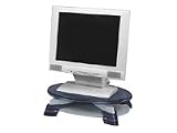 Fellowes(R) LCD Monitor Riser, Translucent Graphite Top With Platinum Base