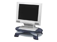 Fellowes(R) LCD Monitor Riser, Translucent Graphite Top With Platinum Base