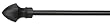 Umbra Staff 48 to 88-Inch Curtain Rod, Matte Black