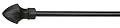 Umbra Staff 48 to 88-Inch Curtain Rod, Matte Black