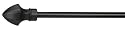 Umbra Staff Curtain Rod, Designed by Thea Yuzyk, Matte Black, 48 - 88"