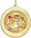 Chalice in Shadow Box, 14K Gold Charm