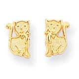  : 14k Polished Kitten Post Childrens Earrings