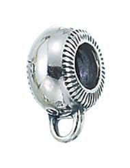 Genuine Zable (TM) Product. 925 Sterling Silver Plain Carrier Bead Charm. 100% Satisfaction Guaranteed.