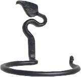 Towel Holders Black Wrought Iron, 6 diameter ring, projects 6 1/2