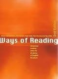 Ways of Reading: Advanced Reading Skills for Students of English Literature