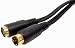 Cables Unlimited AUD-2100-25 25' S-Video SVHS Male to Female 4Pin Cable - Black