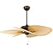 Fanimation The Belleria® Aged Bronze Motor Fan w/ 22 L Plastic Palm Leaf Narrow Oval Natural Finish Blades