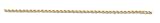 14k 1.75mm Diamond-cut Rope with LobSter Clasp Chain - 9 in.