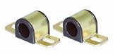 Sway Bar Bushing Set Non-Greaseable Type Bar Dia. 23mm 2 1/16 in. Bracket Size Black