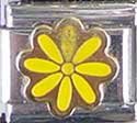 Clearly Charming Yellow Daisy Italian Charm