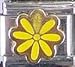 Jewelry : Clearly Charming Yellow Daisy Italian Charm