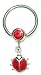 Lady Bug captive nipple ring jewelry
