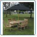 Ambrosia 11 Foot Wood Market Umbrella-Green