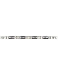 Stainless Steel & 10kt Yellow Cable Bracelet 08.50 Inch olished B5145kn