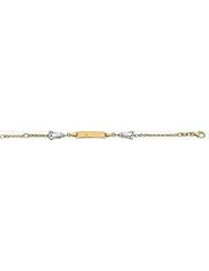 14k Lucky Charm Baby ID Bracelet 6.0"