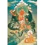 Thanka Print of Bodhisattva Manjusri; Laminated