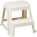 Rubbermaid-Two Step Stackable Economy Step Stool, 18 1/2w x 18 1/4d x 16h, Almond (RUB42221) Category: Plastic Step Stools