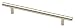 Liberty Hardware Steel Bar Pull P01014-SS-C, Stainless Steel Finish (Satin Nickel)