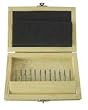 Westward 2LYR8 Carbide Bur Set, Dbl Cut, 1/8 In, 12 Pcs