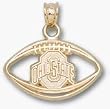 Ohio State Univ Athletic O Pierced Football Charm/Pendant