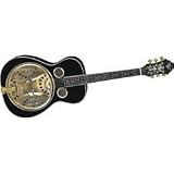 Michael Kelly Bayou Resonator Guitar, Black Brass Hardware*