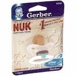 Gerber Nuk Orthodontic Pacifier Latex Size 2 7-18 Months (6 Pack)