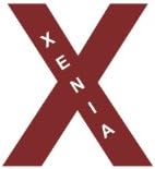 Names In Letters, Xenia In A X, Vinyl Car Decal, 'Purple', '10-by-10 inches'