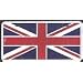 Great Britain Flag License Plate (Union Jack)