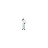 White Tyvek Standard Coverall With Serged Seams, Zipper Front And Collar, Open End Sleeves And Ankles (25 Per Case)