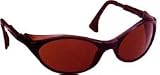Uvex Bandit Safety Glasses, Black Frame w/ Mirror Lens