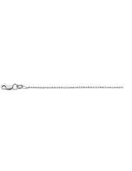 14k Solid White Gold Bead Ball Chain 20" 1.2mm