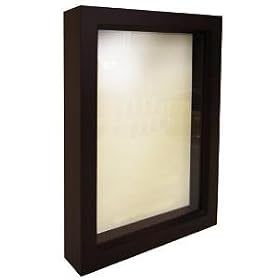 Ebony-black stain 4x6 shadow box for your print or collectibles - 4x6